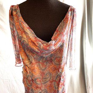 Kit Cornell chiffon, ankle length, size s, dress